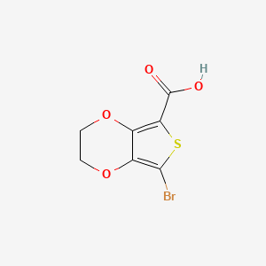 molecular formula C7H5BrO4S B1288089 7-Bromo-2,3-dihydrothieno[3,4-b][1,4]dioxine-5-carboxylic acid CAS No. 879896-63-6