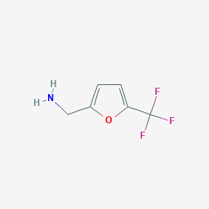 molecular formula C6H6F3NO B1288092 1-[5-(三氟甲基)呋喃-2-基]甲胺 CAS No. 868755-68-4