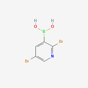 molecular formula C5H4BBr2NO2 B1288093 2,5-Dibromopyridine-3-boronic acid CAS No. 852228-14-9