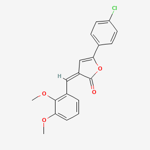 5-(4-Chlorophenyl)-3-(2,3-dimethoxybenzylidene)furan-2(3h)-one