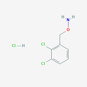 molecular formula C7H8Cl3NO B1288102 1-[(Aminooxy)methyl]-2,3-dichlorobenzene hydrochloride CAS No. 317821-70-8