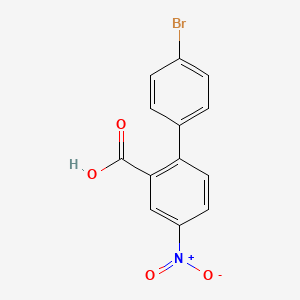 molecular formula C13H8BrNO4 B1288110 4'-Bromo-4-nitro[1,1'-biphenyl]-2-carboxylic acid CAS No. 886361-93-9