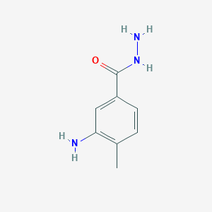 molecular formula C8H11N3O B1288118 3-Amino-4-methylbenzohydrazide CAS No. 845884-82-4