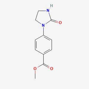 molecular formula C11H12N2O3 B1288129 4-(2-氧代咪唑烷-1-基)苯甲酸甲酯 CAS No. 627901-54-6