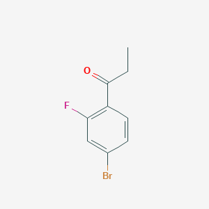 molecular formula C9H8BrFO B1288150 1-(4-Bromo-2-fluorophenyl)propan-1-one CAS No. 259750-61-3