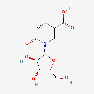 1-((2R,3R,4R,5R)-3,4-Dihydroxy-5-(hydroxymethyl)tetrahydrofuran-2-yl)-6-oxo-1,6-dihydropyridine-3-carboxylic acid