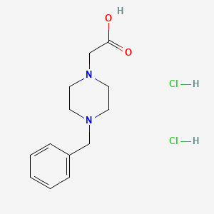 molecular formula C13H20Cl2N2O2 B1288159 2-(4-Benzylpiperazin-1-yl)acetic acid dihydrochloride CAS No. 214535-51-0