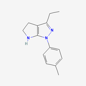 3-Ethyl-1-(p-tolyl)-1,4,5,6-tetrahydropyrrolo[2,3-c]pyrazole