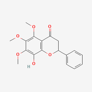 4H-1-Benzopyran-4-one, 2,3-dihydro-8-hydroxy-5,6,7-trimethoxy-2-phenyl-