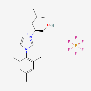 (S)-1-(1-Hydroxy-4-methylpentan-2-yl)-3-mesityl-1H-imidazol-3-ium hexafluorophosphate(V)