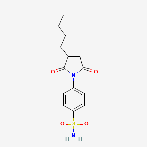 4-(3-Butyl-2,5-dioxo-1-pyrrolidinyl)benzenesulfonamide