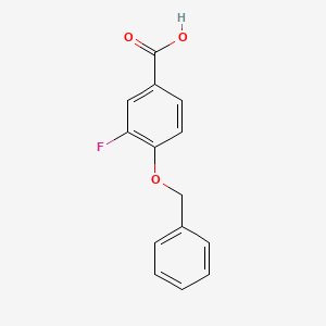molecular formula C14H11FO3 B1288176 4-Benzyloxy-3-fluorobenzoic acid CAS No. 152552-64-2