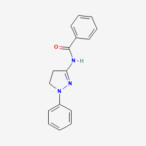 Benzamide, N-(4,5-dihydro-1-phenyl-1H-pyrazol-3-yl)-