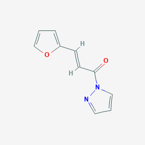 molecular formula C10H8N2O2 B12881970 3-(Furan-2-yl)-1-(1H-pyrazol-1-yl)prop-2-en-1-one 