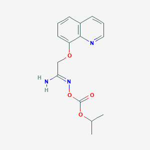 N-((Isopropoxycarbonyl)oxy)-2-(quinolin-8-yloxy)acetimidamide