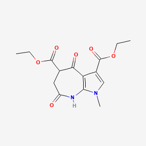 Diethyl 1-methyl-4,7-dioxo-1,4,5,6,7,8-hexahydropyrrolo[2,3-b]azepine-3,5-dicarboxylate