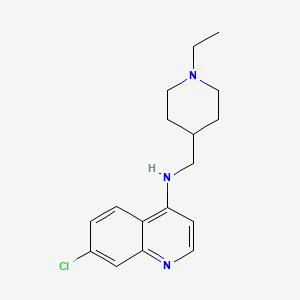 Quinoline, 7-chloro-4-(((1-ethyl-4-piperidyl)methyl)amino)-