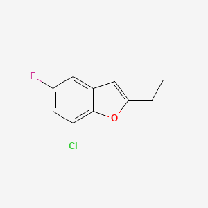 7-Chloro-2-ethyl-5-fluoro-1-benzofuran