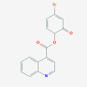 4-Bromo-6-oxocyclohexa-2,4-dien-1-yl quinoline-4-carboxylate