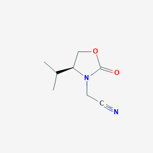 (S)-2-(4-Isopropyl-2-oxooxazolidin-3-yl)acetonitrile