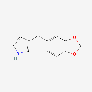 3-(Benzo[d][1,3]dioxol-5-ylmethyl)-1H-pyrrole