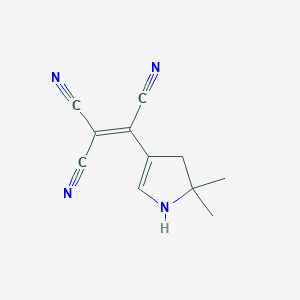 (5,5-Dimethyl-4,5-dihydro-1H-pyrrol-3-yl)ethene-1,1,2-tricarbonitrile