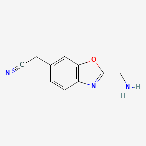 2-(Aminomethyl)benzo[d]oxazole-6-acetonitrile