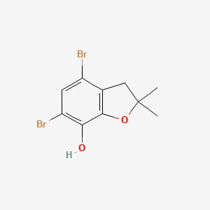 4,6-Dibromo-2,2-dimethyl-2,3-dihydro-1-benzofuran-7-ol