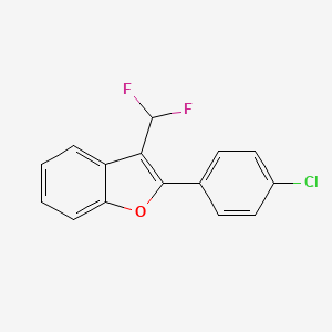 2-(4-Chlorophenyl)-3-(difluoromethyl)-1-benzofuran