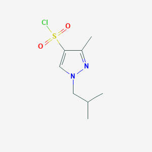 molecular formula C8H13ClN2O2S B1288264 1-Isobutyl-3-methyl-1H-pyrazole-4-sulfonyl chloride CAS No. 1006453-74-2