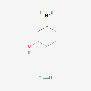 molecular formula C6H14ClNO B1288295 3-Aminocyclohexanol hydrochloride CAS No. 1263378-29-5