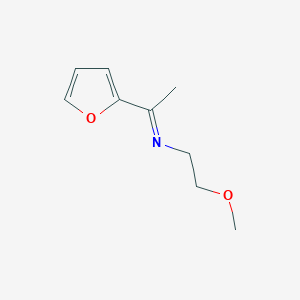 (1E)-1-(Furan-2-yl)-N-(2-methoxyethyl)ethan-1-imine