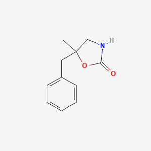 molecular formula C11H13NO2 B12882981 5-Benzyl-5-methyloxazolidin-2-one CAS No. 36838-64-9