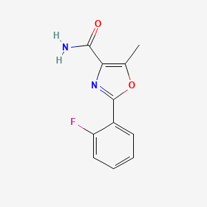 4-Oxazolecarboxamide, 2-(2-fluorophenyl)-5-methyl-