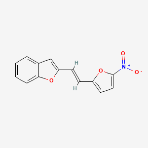 2-(2-(5-Nitrofuran-2-yl)vinyl)benzofuran