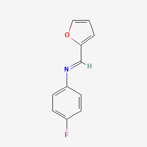 Benzenamine, 4-fluoro-N-(2-furanylmethylene)-