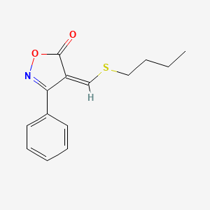 (Z)-4-((Butylthio)methylene)-3-phenylisoxazol-5(4H)-one