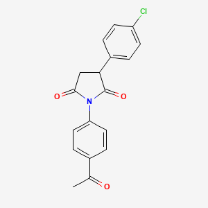 1-(4-Acetylphenyl)-3-(4-chlorophenyl)pyrrolidine-2,5-dione