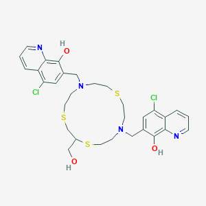 7,7'-[[2-(Hydroxymethyl)-1,4,10-trithia-7,13-diazacyclopentadecane-7,13-diyl]bis(methylene)]bis[5-chloro-8-quinolinol]