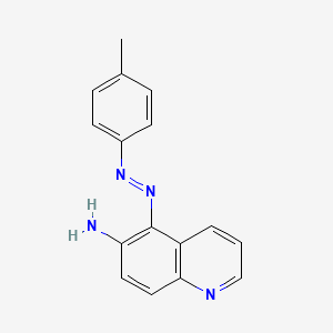 molecular formula C16H14N4 B12883069 6-Quinolinamine, 5-[(4-methylphenyl)azo]- CAS No. 41554-67-0