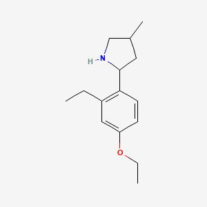 2-(4-Ethoxy-2-ethylphenyl)-4-methylpyrrolidine