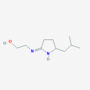 2-{[2-(2-Methylpropyl)-3,4-dihydro-2H-pyrrol-5-yl]amino}ethan-1-ol