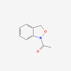 molecular formula C9H9NO2 B12883096 1-(Benzo[c]isoxazol-1(3H)-yl)ethanone 