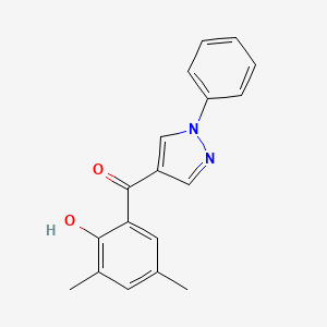 (2-Hydroxy-3,5-dimethylphenyl)(1-phenyl-1H-pyrazol-4-YL)methanone