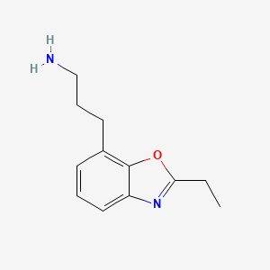 3-(2-Ethylbenzo[d]oxazol-7-yl)propan-1-amine