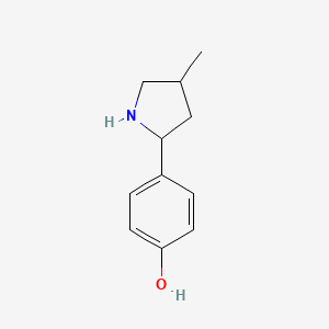 4-(4-Methylpyrrolidin-2-yl)phenol