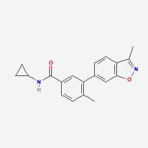 Benzamide, N-cyclopropyl-4-methyl-3-(3-methyl-1,2-benzisoxazol-6-yl)-