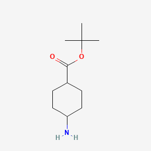 molecular formula C11H21NO2 B1288320 Tert-butyl 4-aminocyclohexane-1-carboxylate CAS No. 124830-45-1