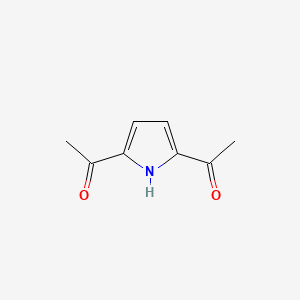 molecular formula C8H9NO2 B12883224 1,1'-(1H-pyrrole-2,5-diyl)diethanone 