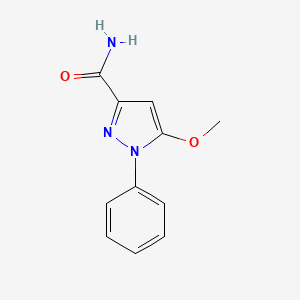 5-Methoxy-1-phenyl-1H-pyrazole-3-carboxamide